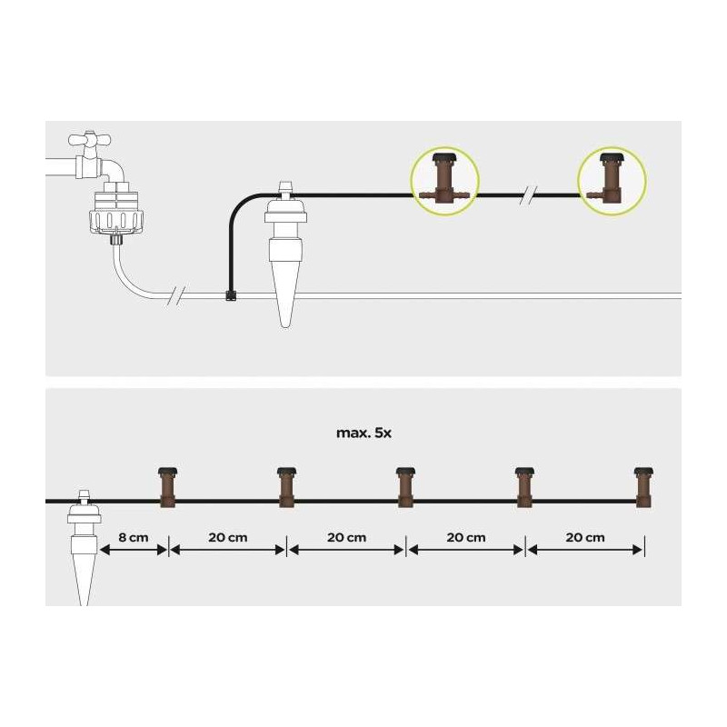 Blumat Kroplownik dystrybucyjny, końcowy 1szt