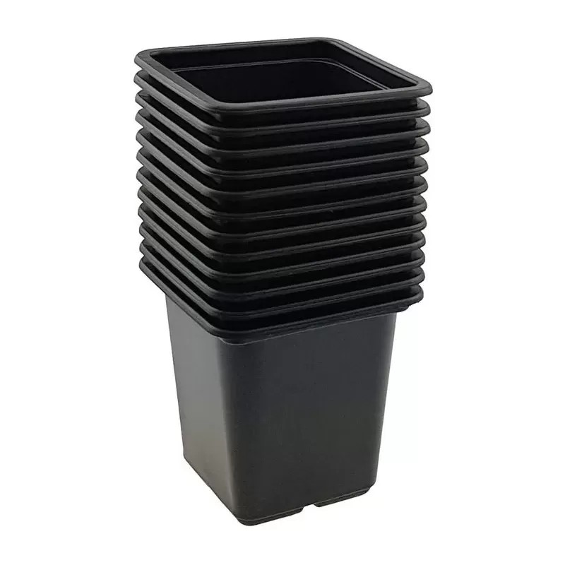 DONICZKA PLASTIKOWA KWADRATOWA 0,25L - 7X7XH8CM