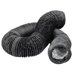 Przewód wentylacyjny nieprzepuszczający światła czarny 127mm 10m