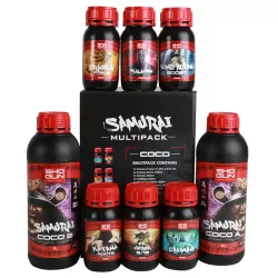 SHOGUN Fertilisers Samurai Coco Multipack Starter Kit - zestaw nawozów do uprawy w kokosie