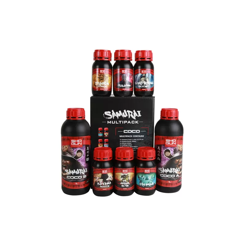 SHOGUN Fertilisers Samurai Coco Multipack Starter Kit - zestaw nawozów do uprawy w kokosie