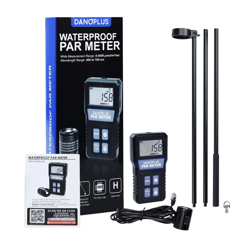 Danoplus PAR-414 Full-Spectrum Quantum PAR meter - miernik współczynnika PAR światła fotosyntetycznego Danoplus PAR-414 Full-Spectrum Quantum PAR meter - miernik współczynnika PAR światła fotosyntetycznego
