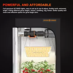 Spider farmer SF1000-D 100W SAMSUNG LM301B - lampa LED do uprawy roślin Spider farmer SF1000-D 100W SAMSUNG LM301B - lampa LED do uprawy roślin