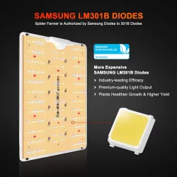 Spider farmer SF1000-D 100W SAMSUNG LM301B - lampa LED do uprawy roślin Spider farmer SF1000-D 100W SAMSUNG LM301B - lampa LED do uprawy roślin