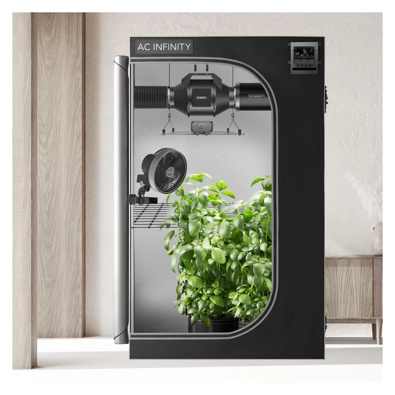 Zestaw uprawowy growbox AC Infinity 120x60x180 cm - gotowy zestaw do uprawy z wentylacją, filtrem i lampą LED FULL SPECTRUM 200W