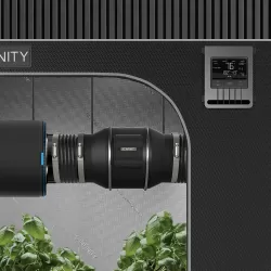 Zestaw wentylacyjny AC Infinity 150mm 680 m3/h - wentylator kanałowy z inteligentnym kontrolerem temp. i wilgotności, filtr węgl