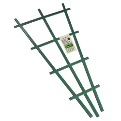 Garland plastikowa kratka wachlarzowa podtrzymująca rośliny h59 x 30cm zielona