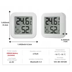 Mini Cyfrowy Czujnik Temperatury i Wilgotności 1,5" Bluetooth TUYA Mini Cyfrowy Czujnik Temperatury i Wilgotności 1,5" Bluetooth TUYA