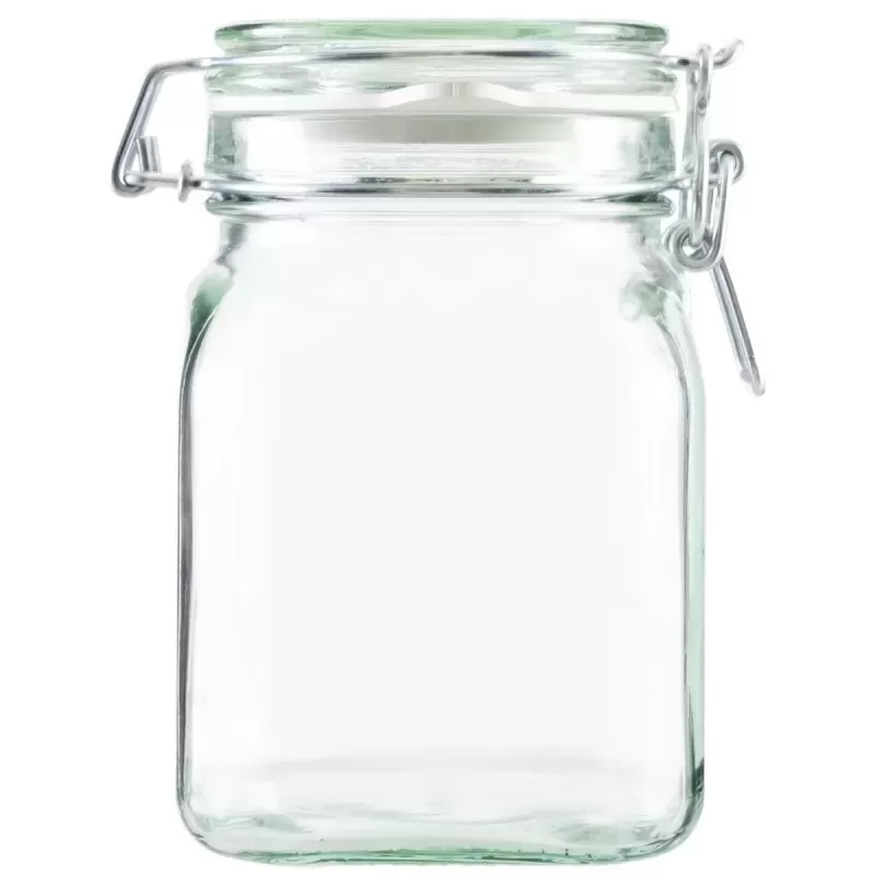 Słoik szklany 750 ml zamykany na klamrę Słoik szklany 750 ml zamykany na klamrę