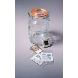 Panda Curring Jar - Słoik do dojrzewania ziół 1800 ml (integra boost, higrometr)