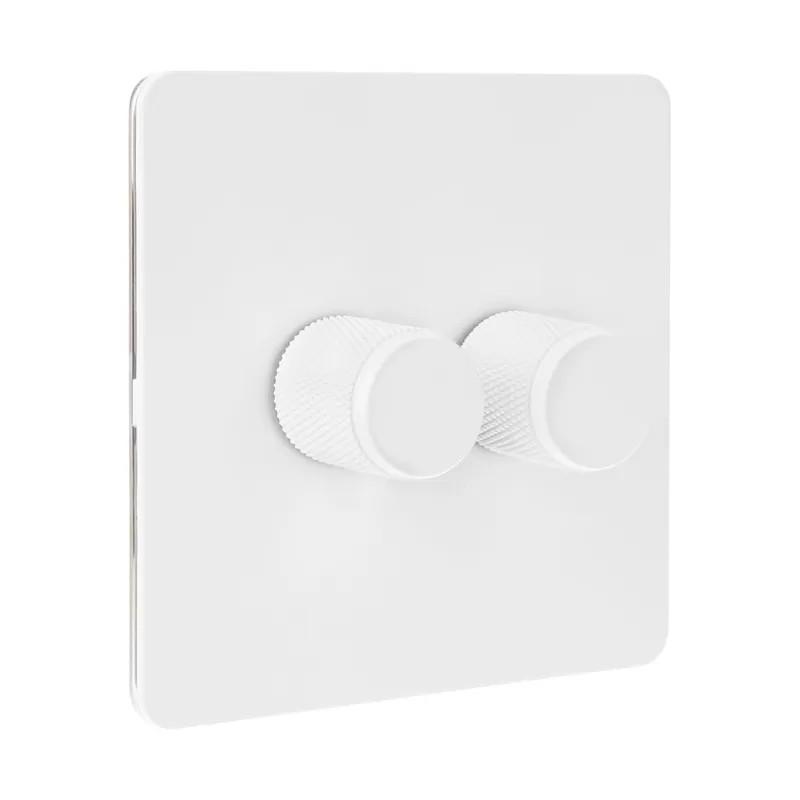VERTICANA® WALL DIMMER 2-WAY WHITE - biały ściemniacz ścienny, podwójny VERTICANA® WALL DIMMER 2-WAY WHITE - biały ściemniacz ścienny, podwójny