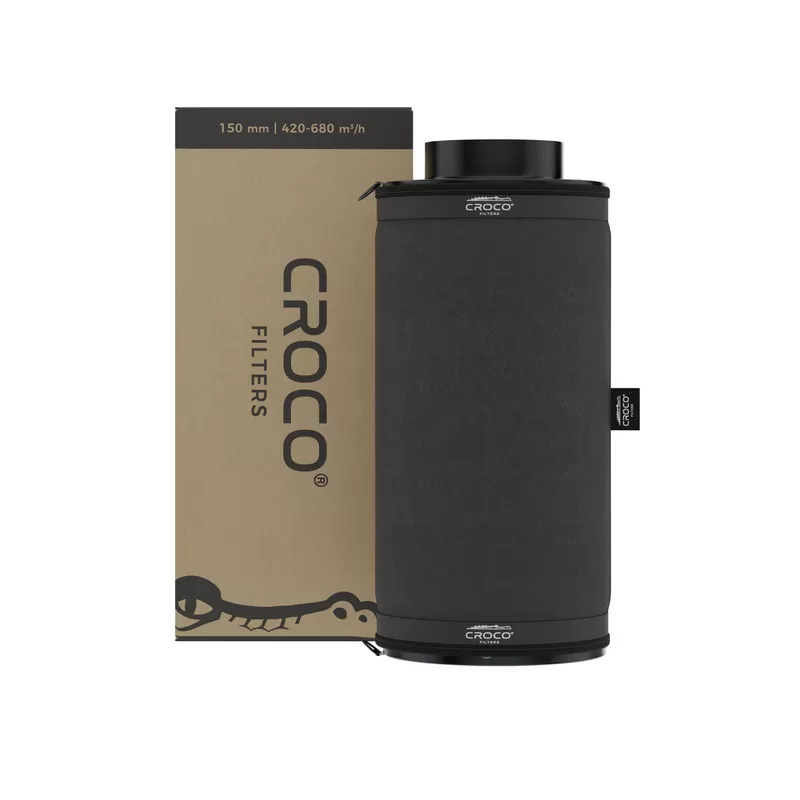 Croco Filters Black 420-680 m³/h fi 150mm - filtr węglowy do neutralizacji zapachów Croco Filters Black 420-680 m³/h fi 150mm - filtr węglowy do neutralizacji zapachów
