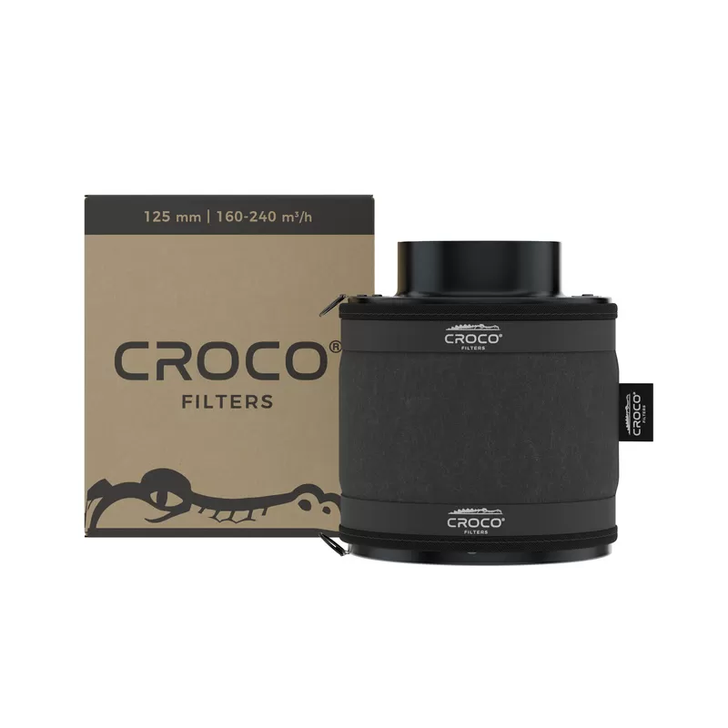 Croco Filters Black 160-240 m³/h fi 125mm - filtr węglowy do neutralizacji zapachów Croco Filters Black 160-240 m³/h fi 125mm - filtr węglowy do neutralizacji zapachów