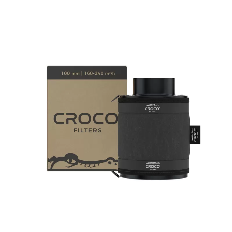 Croco Filters Black 160-240 m³/h fi 100mm - filtr węglowy do neutralizacji zapachów