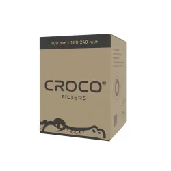 Croco Filters Black 160-240 m³/h fi 100mm - filtr węglowy do neutralizacji zapachów