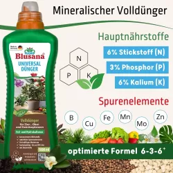Blusana Nawóz uniwersalny do hydroponiki / pielęgnacja roślin ozdobnych, owoców i warzyw 250ml Blusana Nawóz uniwersalny do hydroponiki / pielęgnacja roślin ozdobnych, owoców i warzyw 250ml