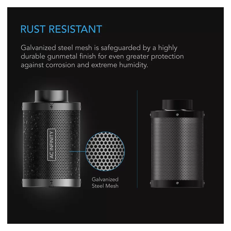 AC Infinity Carbon Filter fi 200mm 1300 m3/h filtr węglowy premium AC Infinity Carbon Filter fi 200mm 1300 m3/h filtr węglowy premium