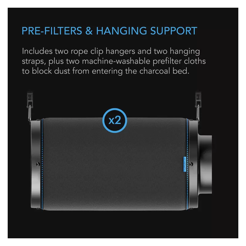 AC Infinity Carbon Filter fi 200mm 1300 m3/h filtr węglowy premium AC Infinity Carbon Filter fi 200mm 1300 m3/h filtr węglowy premium