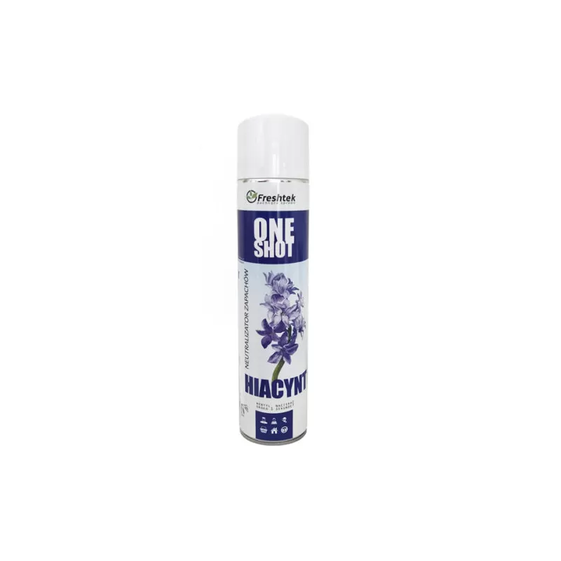 Freshtek ONE SHOT Hiacynt Spray 600ml - neutralizator zapachu
