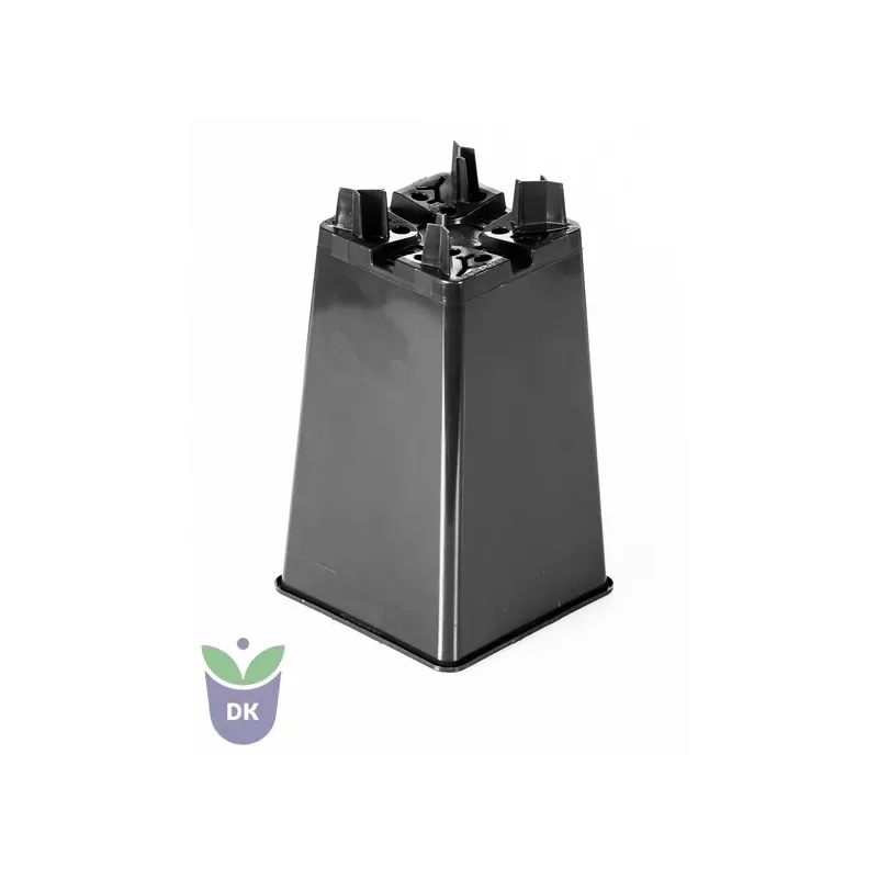 Doniczka kwadratowa produkcyjna na nóżkach 2L 12x12x21cm