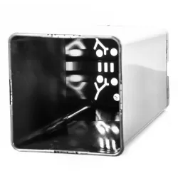 Doniczka kwadratowa produkcyjna na nóżkach 2L 12x12x21cm