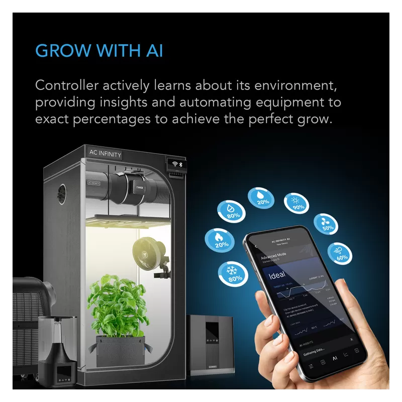 AC Infinity CONTROLLER AI+ kontroler klimatu z inteligentnym uczeniem do max. 32 urządzeń AC Infinity CONTROLLER AI+ kontroler klimatu z inteligentnym uczeniem do max. 32 urządzeń
