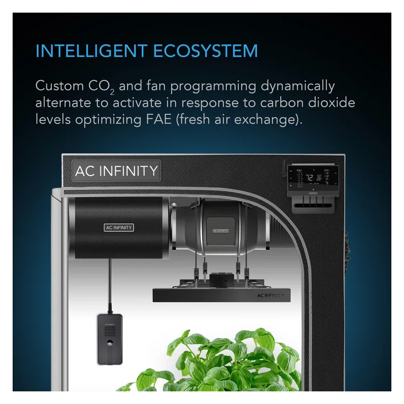 AC Infinity Czujnik CO₂ i światła do Kontrolera AI+ – inteligentne monitorowanie poziomu CO₂