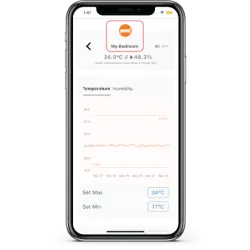 iBebot AirComfort Bluetooth - inteligentny sensor temperatury i wilgotności | data logger iBebot AirComfort Bluetooth - inteligentny sensor temperatury i wilgotności | data logger
