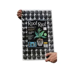 Growth Technology Root Riot Tray 77 - kostki gąbki torfowe do sadzonek / klonów taca 77szt