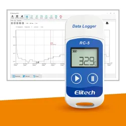 Elitech Przenośny rejestrator temperatury USB RC-5 z ekranem | data logger Elitech Przenośny rejestrator temperatury USB RC-5 z ekranem | data logger