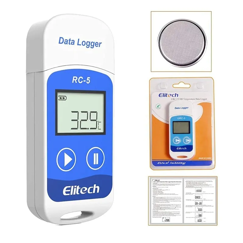 Elitech Przenośny rejestrator temperatury USB RC-5 z ekranem | data logger Elitech Przenośny rejestrator temperatury USB RC-5 z ekranem | data logger