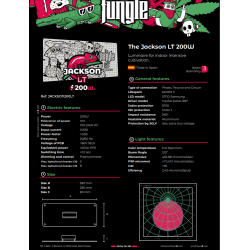 Grow The Jungle The Jackson LITE 200W Lampa LED Grow Dimmable SMD Samsung