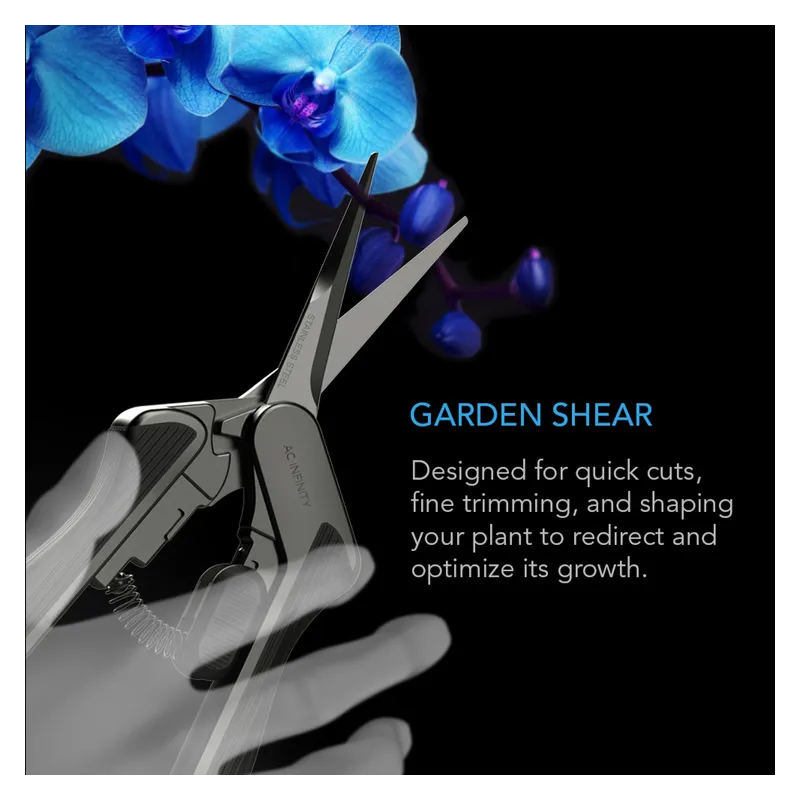 AC Infinity Nożyczki sprężynowe nierdzewne dł. ostrza 16.8 cm z zestawem do czyszczenia