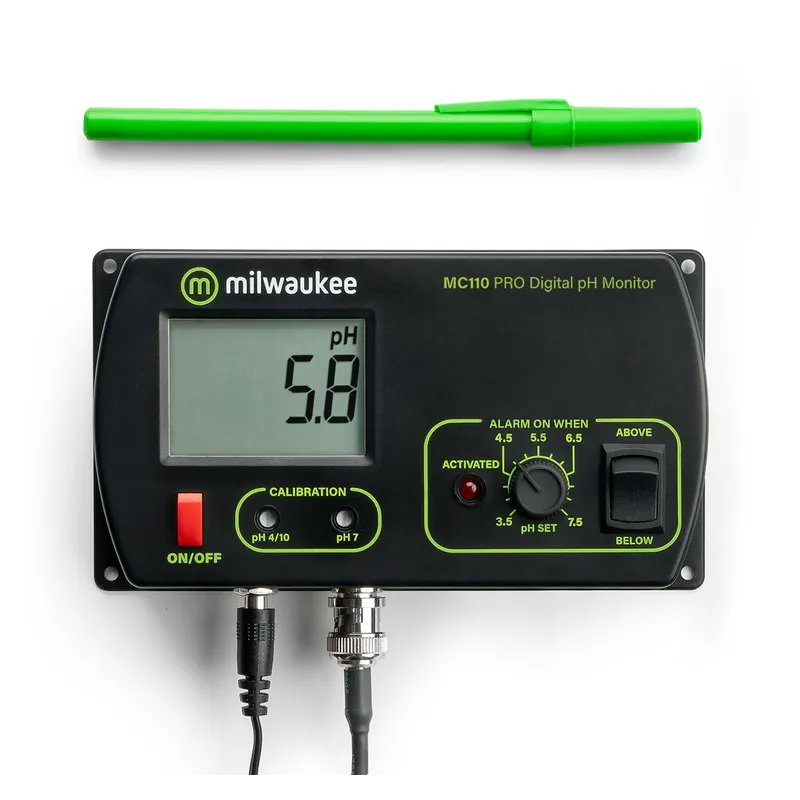 Milwaukee MC110 PRO pH Monitor - monitor do ciągłego pomiaru pH cieczy