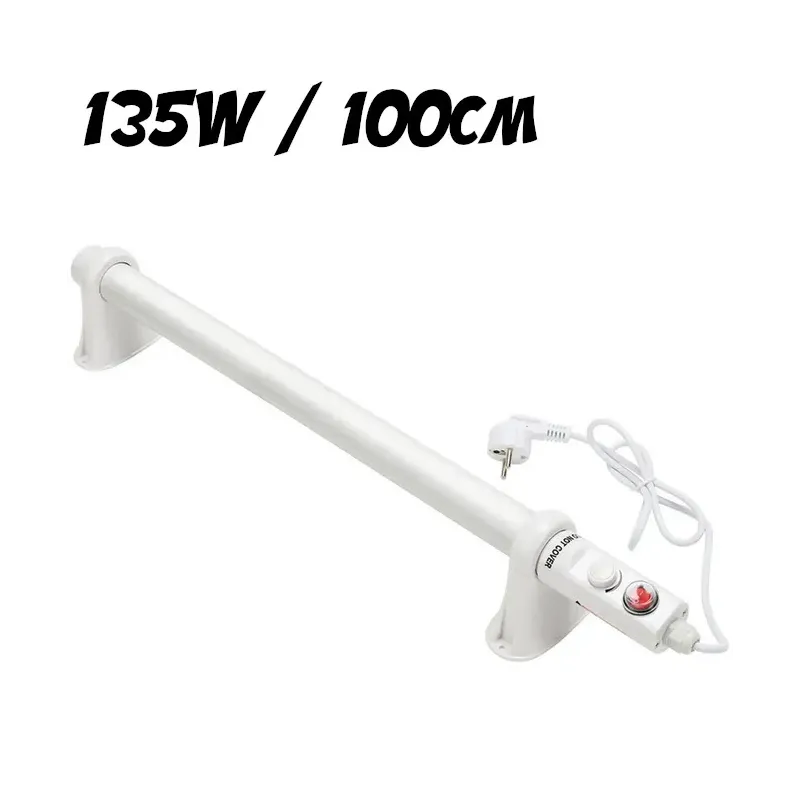 Grzejnik Rurowy Z Termostatem 135W / 100CM, do szklarni, IP44, EcoHeat, grzałka Grzejnik Rurowy Z Termostatem 135W / 100CM, do szklarni, IP44, EcoHeat, grzałka