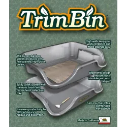 TrimBin Compele Set - Taca do trymowania kwiatów i ziół na sucho 48x30x15cm