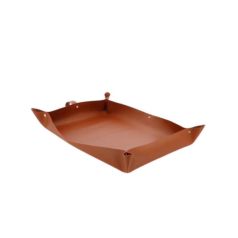 Esschert Design – Mata do przesadzania roślin ze skóry ekologicznej 73,5×49×10cm