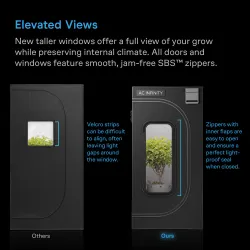 AC Infinity Cloudlab 894 240x120x200cm Mylar 2000D namiot do uprawy