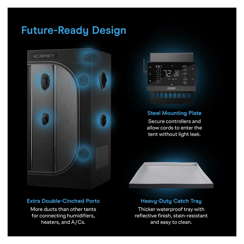 AC Infinity Cloudlab 894 240x120x200cm Mylar 2000D namiot do uprawy