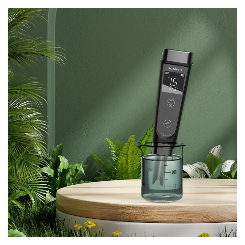 AC Infinity pH Meter PRO Kit z wymienną elektrodą - miernik pH i temp. + płyny kalibracyjne