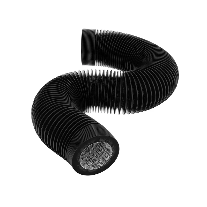 Croco Duct 125mm 2m - czarny przewód wentylacyjny 4-warstwowy nieprzepuszczający światła