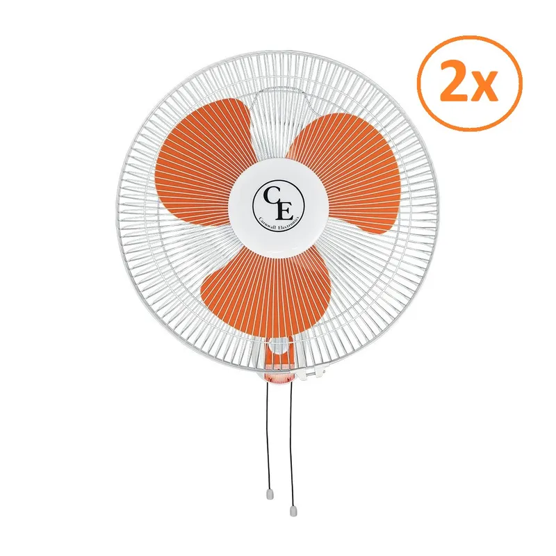 Cornwall Electronics FW40 Wentylator ścienny 3-biegowy Ø 40CM 45W 2-pack (2 sztuki)