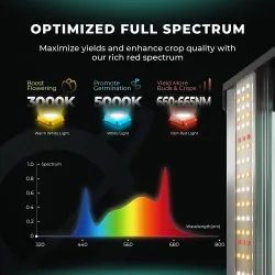 Mars Hydro Smart FC 3000-EVO Samsung LM301H EVO 300W Lampa LED do uprawy roślin