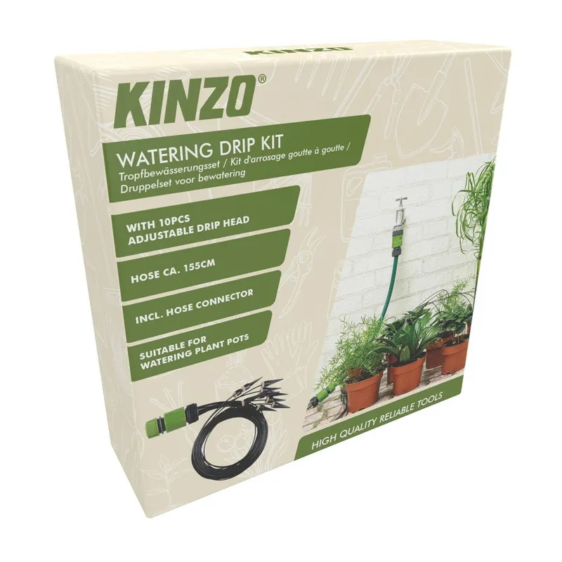 Kinzo Garden - zestaw nawadniania kropelkowego | 10 x dripper