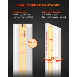 Spider farmer SF600 74W Osram 100cm - podłużna lampa LED do roślin (rekomendowana do sadzonek)