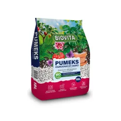 Biovita Pumeks Wulkaniczny Ogrodniczy 4-15mm 18L - utrzymuje wilgotność i napowietrza podłoże