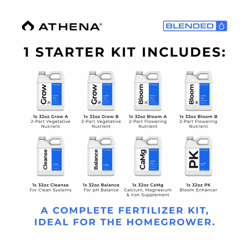 Athena Blended Line Trial Kit 8x946ml – kompletny zestaw nawozów i dodatków w płynie